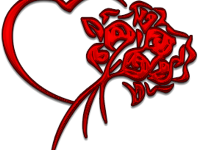 Red Rose Clipart Animated Rose Heart - Red Rose Clipart Animated Rose Heart (640x480)