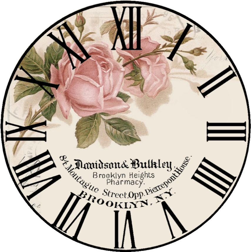 Free Vintage Clock - Free Vintage Clock (899x873)