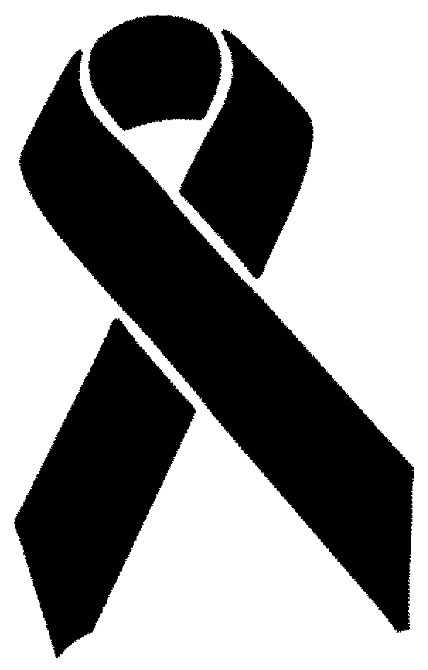 Black Awareness Ribbon - Black Awareness Ribbon (1064x1064)