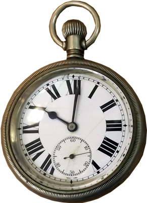 Silver Pocket Watch Transparent Background Image - Silver Pocket Watch Transparent Background Image (400x400)