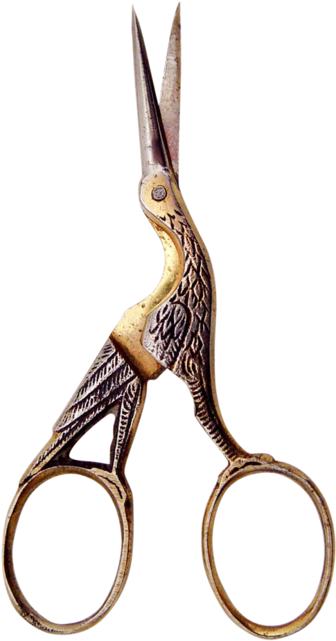 Vintage German Embroidery Scissors - Vintage German Embroidery Scissors (537x1024)