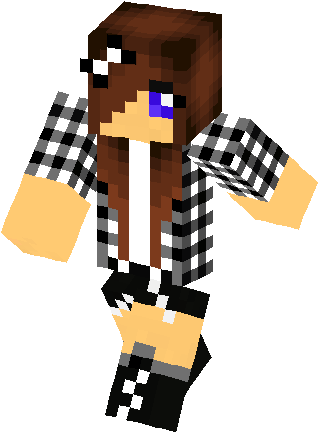 Black And White Girl Skin - Black And White Girl Skin (317x453)