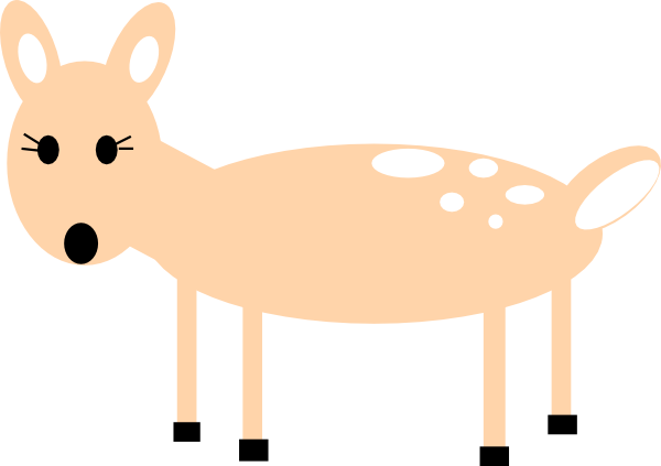 Deer Clip Art At Clker Com Vector Clip Art Online Rudolph - Deer Clip Art At Clker Com Vector Clip Art Online Rudolph (600x423)