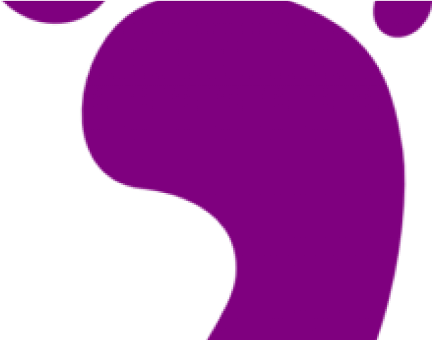 Footprints Clipart Purple - Footprints Clipart Purple (640x480)