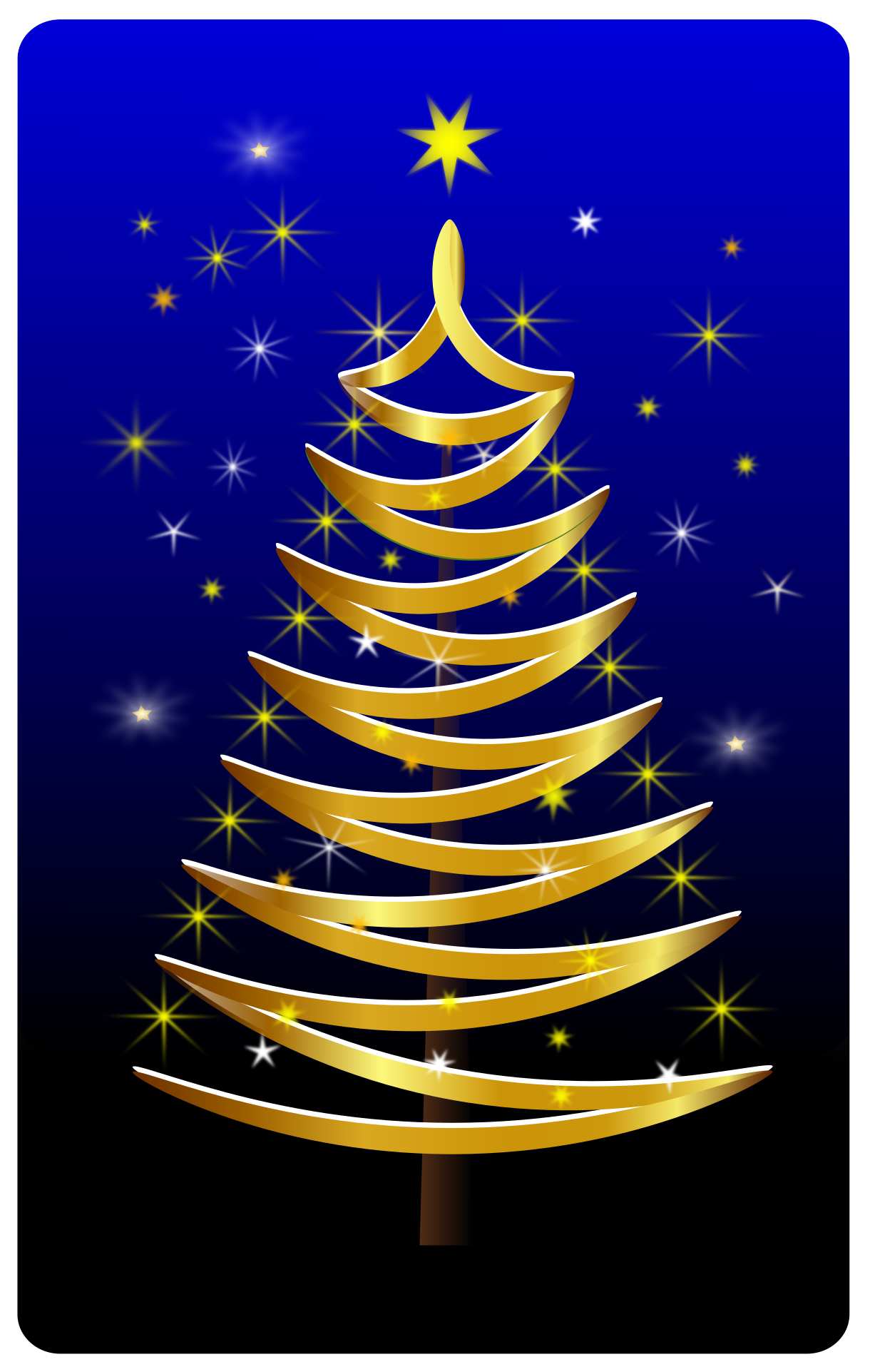Xmas Tree Gold - Xmas Tree Gold (1691x2400)