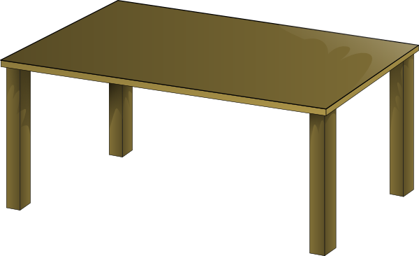 Table Clipart Mesa - Table Clipart Mesa (600x366)