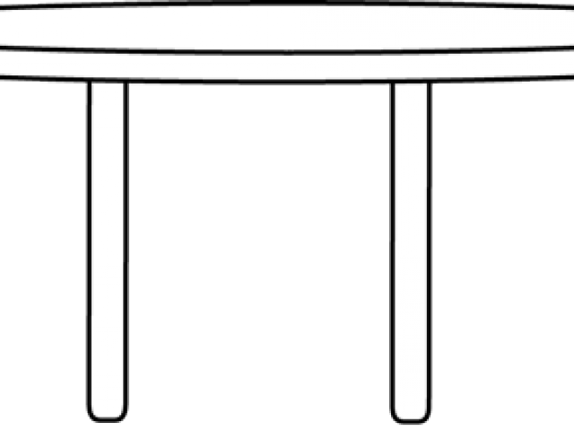 Table Clipart Black And White - Table Clipart Black And White (640x480)