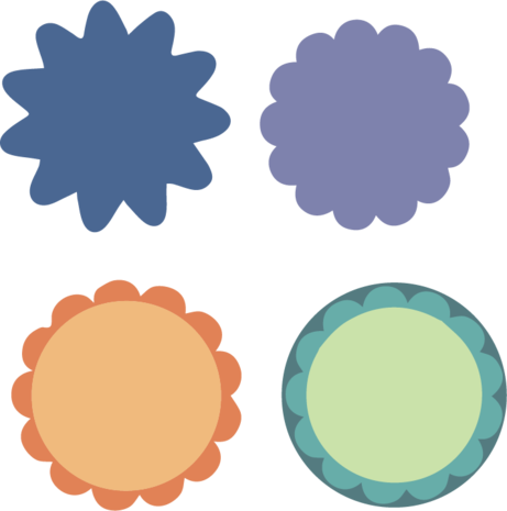 Floral Tags - Floral Tags (461x465)
