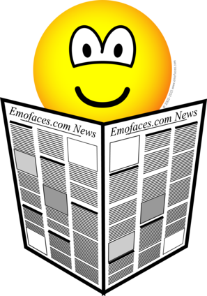 Newspaper Reading Emoticon Emoticons Emofaces Com Buddy - Newspaper Reading Emoticon Emoticons Emofaces Com Buddy (297x424)