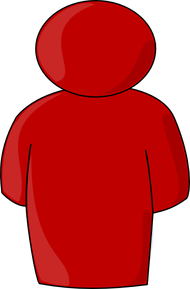 Person Buddy Symbol Red - Person Buddy Symbol Red (390x591)