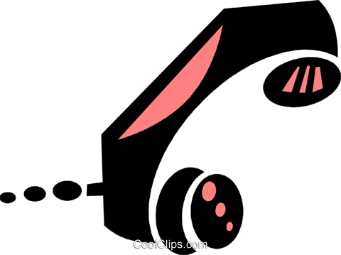 Telephone Receiver Royalty Free Vector Clip Art Illustration - Telephone Receiver Royalty Free Vector Clip Art Illustration (480x359)