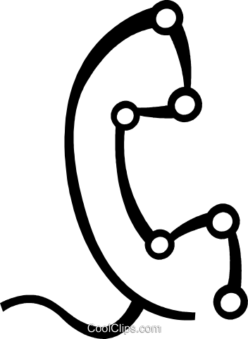 Telephone Receiver Royalty Free Vector Clip Art Illustration - Telephone Receiver Royalty Free Vector Clip Art Illustration (352x480)