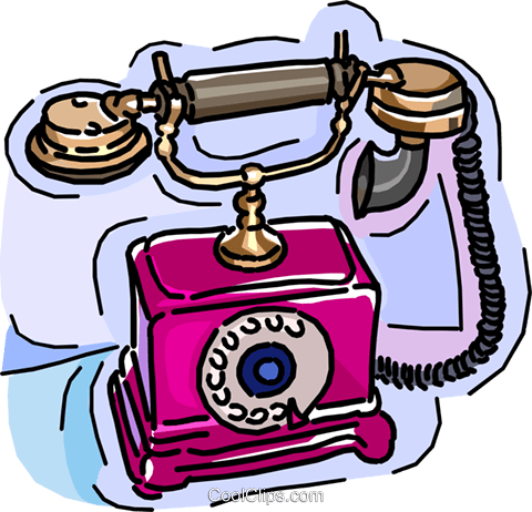 Telephone Rotary Phone Royalty Free Vector Clip Art - Telephone Rotary Phone Royalty Free Vector Clip Art (480x462)