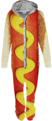 Hot Dog Onesie Scruffy Swanks - Hot Dog Onesie Scruffy Swanks (400x400)