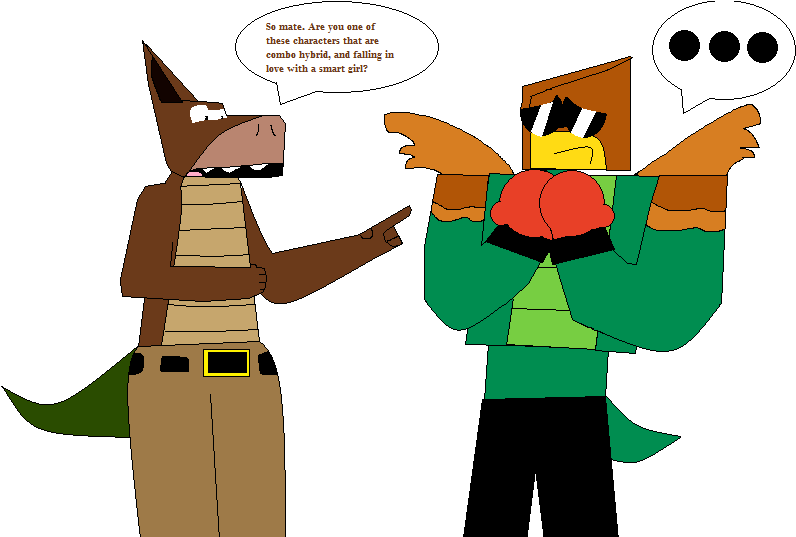 Dingodile And Hawkodile By G1bfan - Dingodile And Hawkodile By G1bfan (854x536)