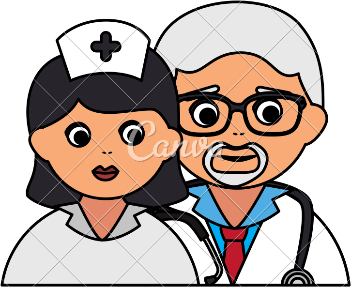 Doctor And Nurse Avatars Characters - Doctor And Nurse Avatars Characters (800x800)