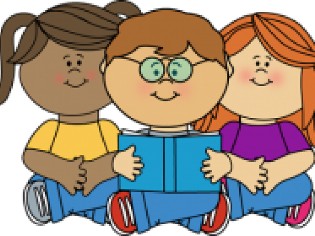 Kids Reading Clipart - Kids Reading Clipart (640x480)