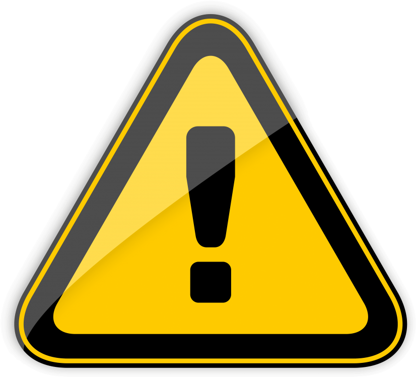 Download Danger Warning Sign Clipart Png Photo - Download Danger Warning Sign Clipart Png Photo (851x779)