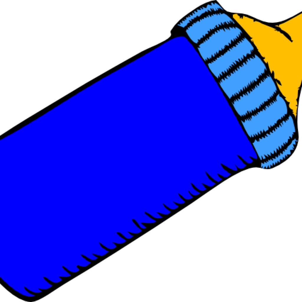 Baby Bottle Clipart Ba Bottle Blue Clip Art At Clker - Baby Bottle Clipart Ba Bottle Blue Clip Art At Clker (1024x1024)