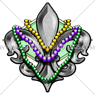 Mardi Gras Fleur De Lis - Mardi Gras Fleur De Lis (385x385)