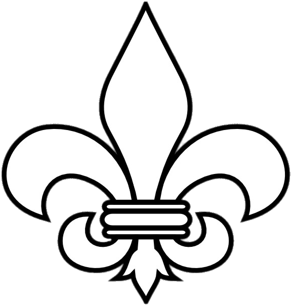 Clip Art Fleur De Lis - Clip Art Fleur De Lis (595x610)