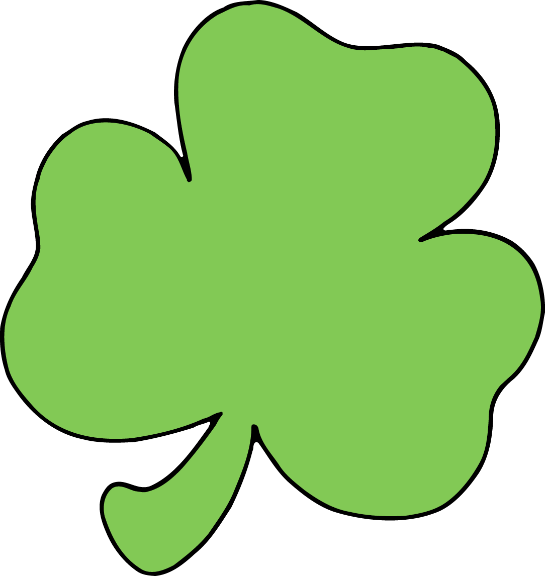 Free Shamrock Clip Art - Free Shamrock Clip Art (1084x1146)