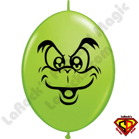 Qualatex 6 Inch Quick Link Grouchie Lime Green Balloon - Qualatex 6 Inch Quick Link Grouchie Lime Green Balloon (480x480)