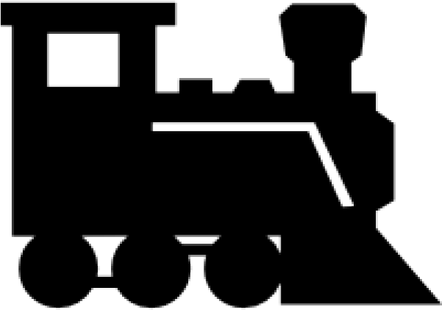 Train Clipart Silhouette - Train Clipart Silhouette (640x480)