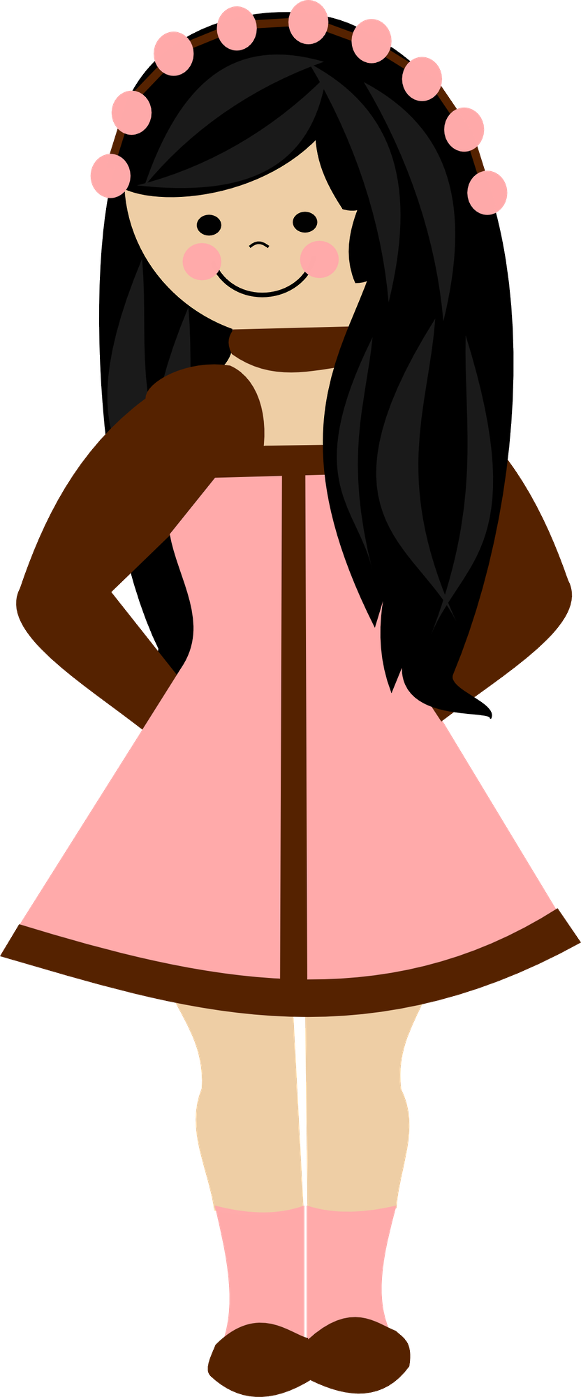 Minus Classy Closets, Powder, Clip Art, Little Girls, - Minus Classy Closets, Powder, Clip Art, Little Girls, (832x2000)