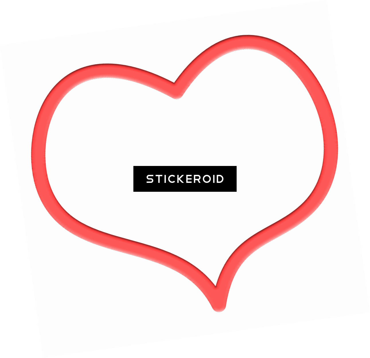 Heart Outline Red Drawing - Heart Outline Red Drawing (1290x1249)