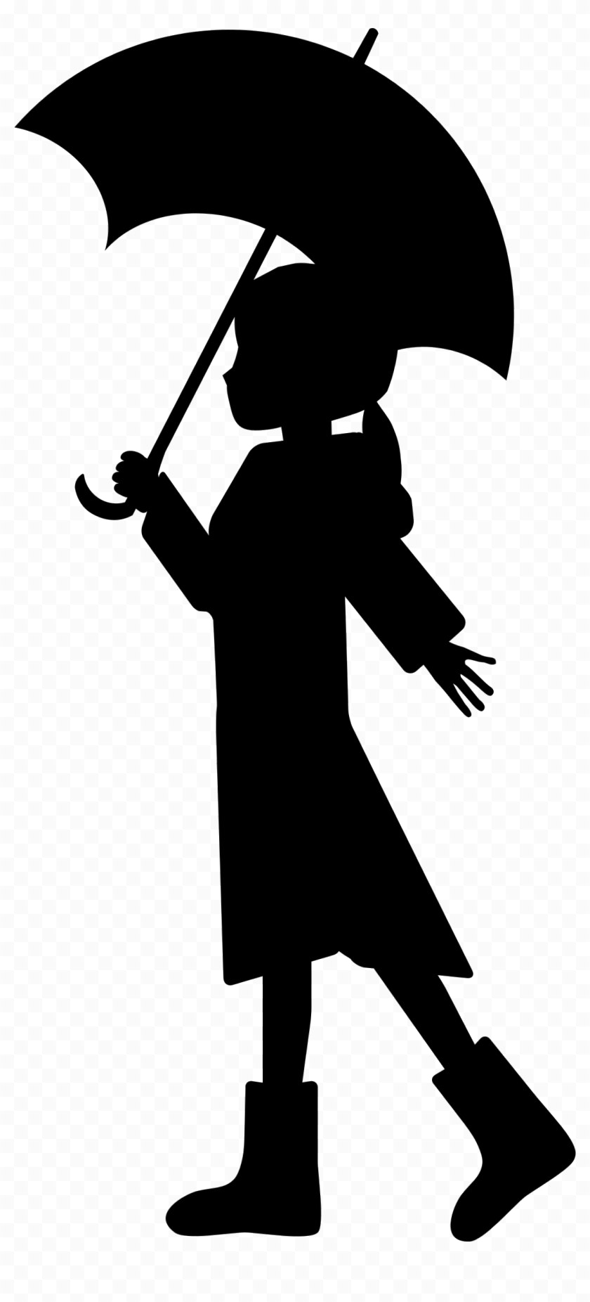 Girl Umbrella Png File - Girl Umbrella Png File (840x1852)