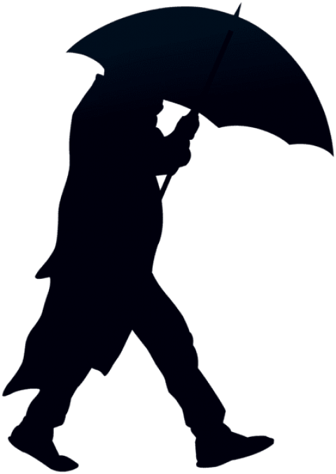 Free Png Man With Umbrella Silhouette Png Png - Free Png Man With Umbrella Silhouette Png Png (480x678)