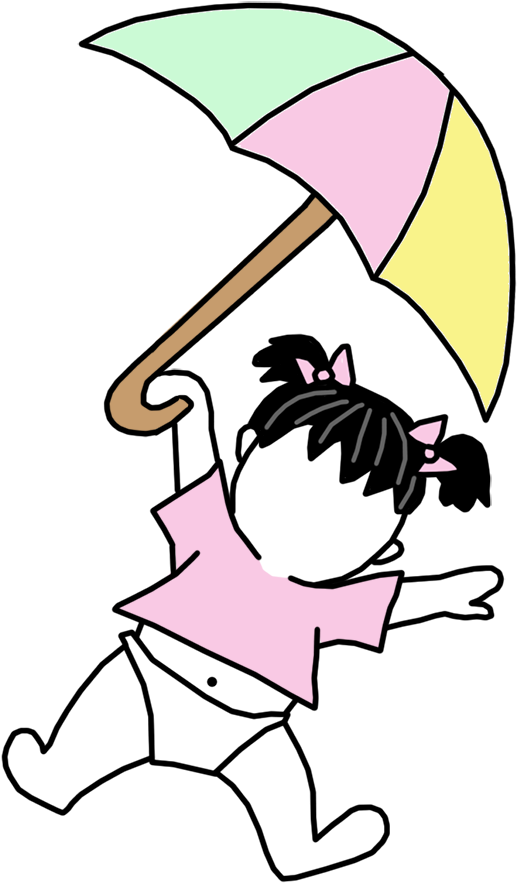 Shower Invitation Single Baby With Umbrella Mandys - Shower Invitation Single Baby With Umbrella Mandys (1000x1000)