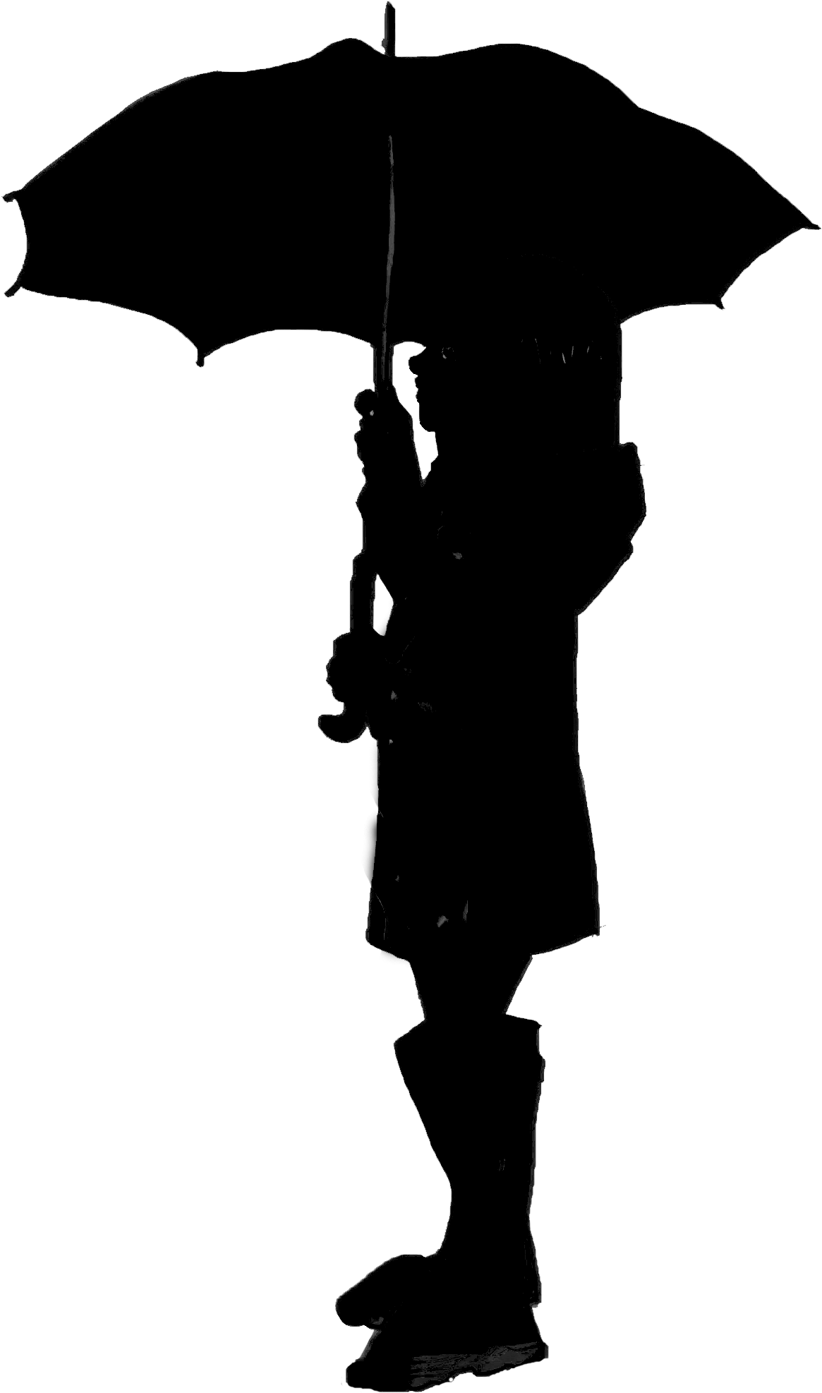 Silhouette Umbrella Clip Art - Silhouette Umbrella Clip Art (3508x2480)