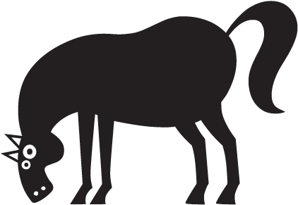 Horse Party Animal Wall Art Decal - Horse Party Animal Wall Art Decal (451x451)