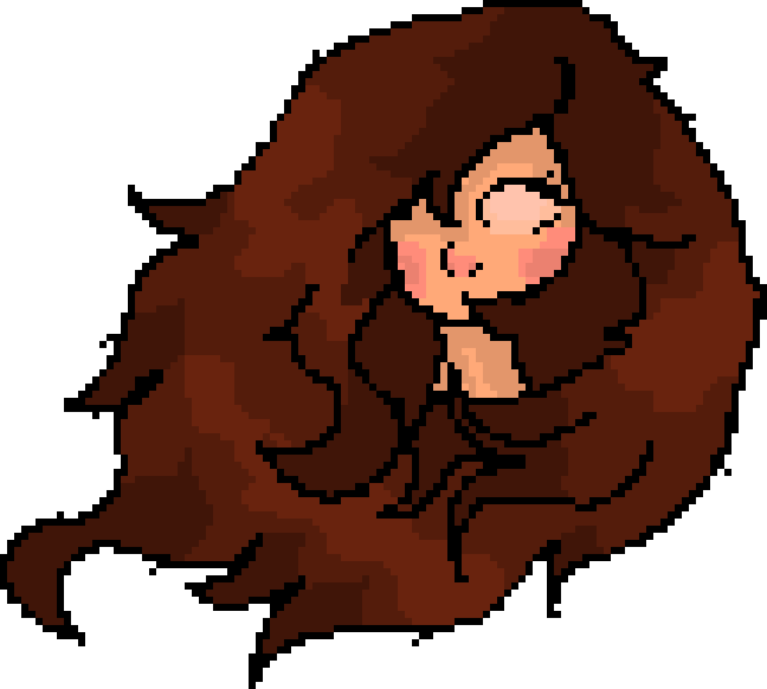 A Pixel Girl Head - A Pixel Girl Head (1080x970)