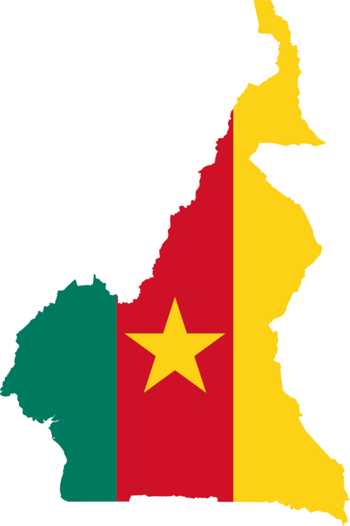 Africa Borders Cameroon Country Flag Geography - Africa Borders Cameroon Country Flag Geography (500x750)