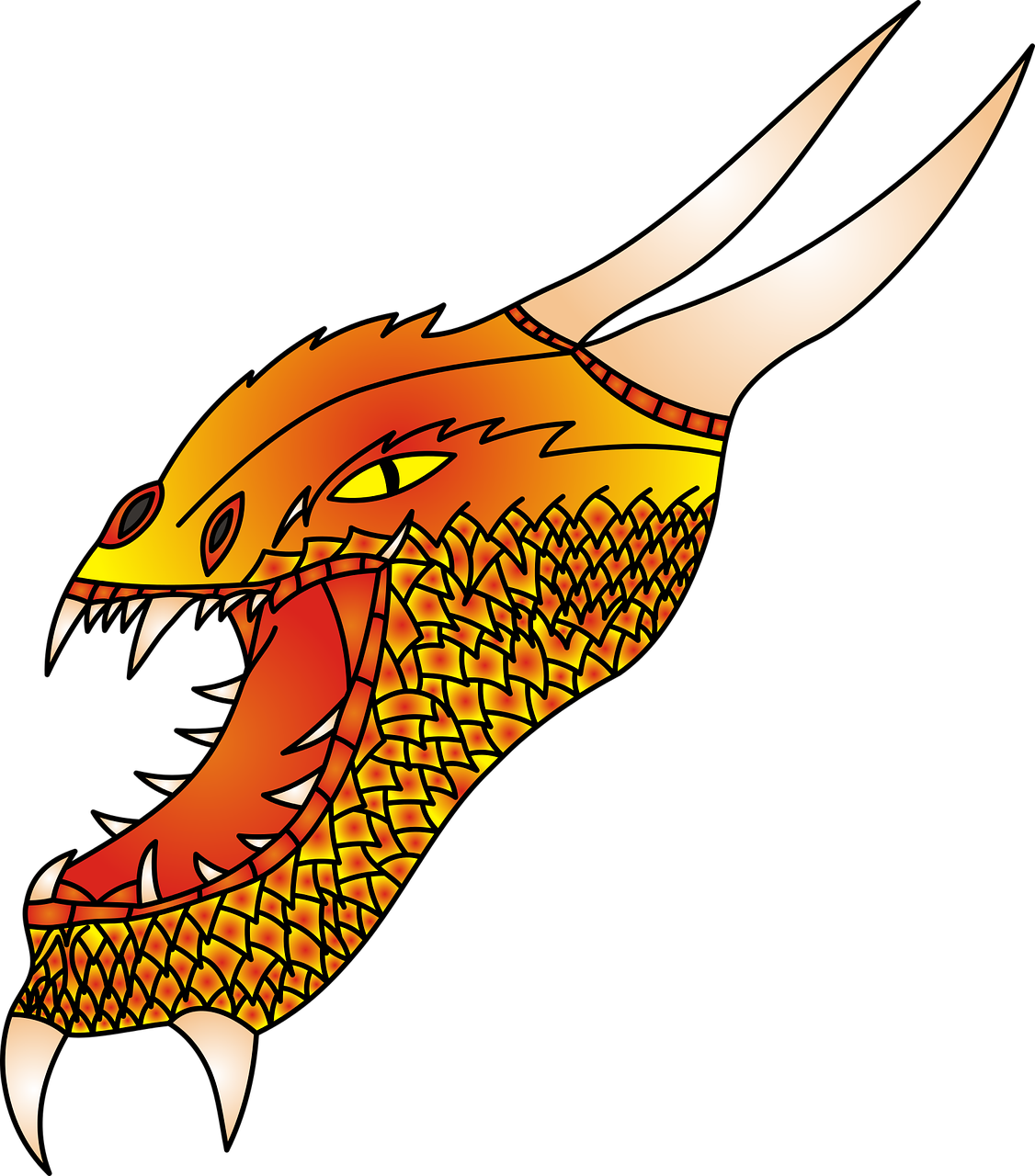 Уши дракона рисунок