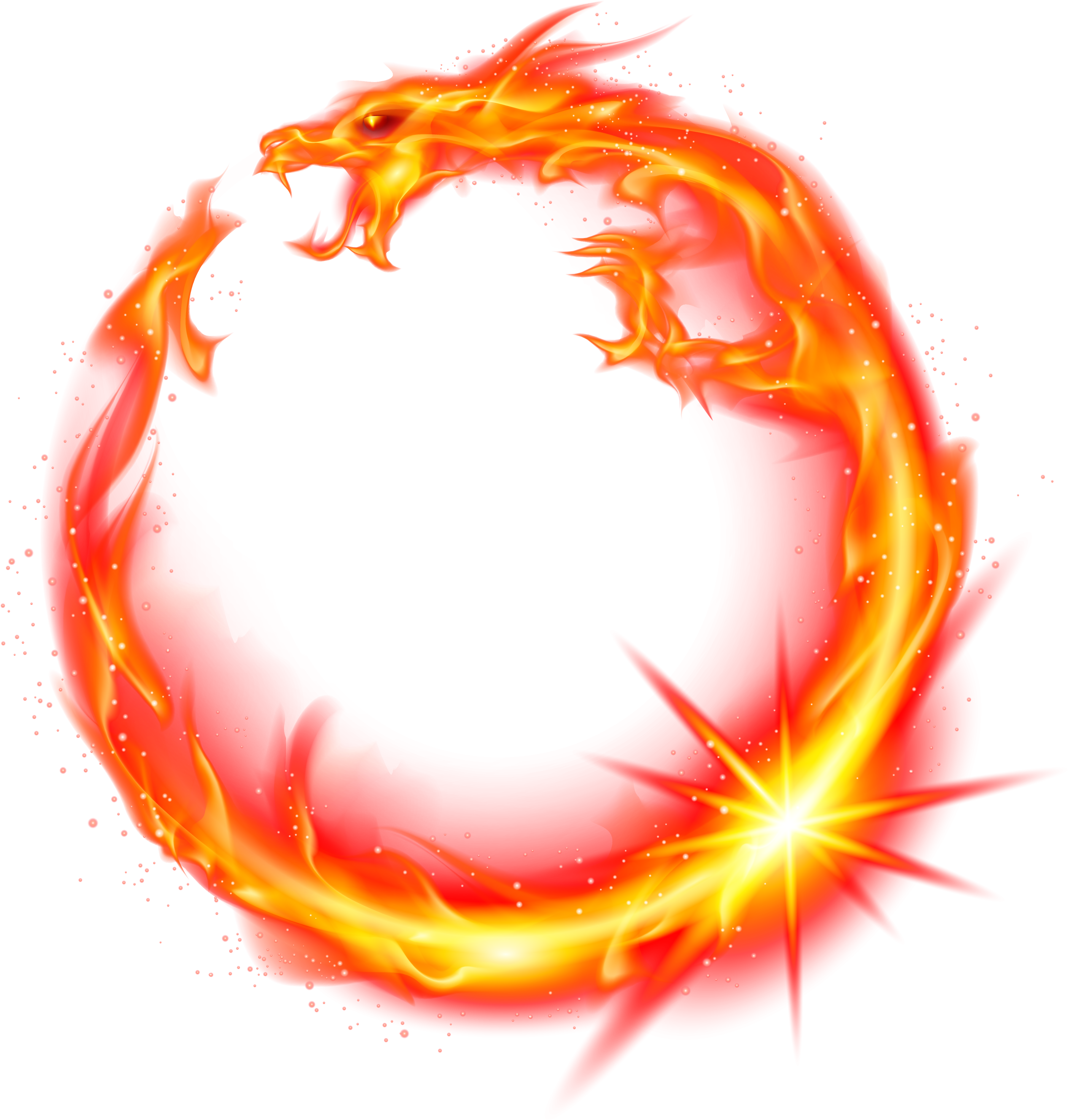 Fire Flames Clipart Dragon Flame - Fire Flames Clipart Dragon Flame (4583x4583)
