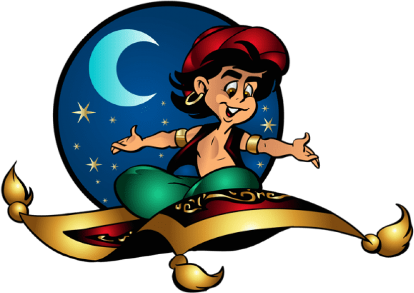Download Aladdin And Flying Carpet Cartoon Png Clip-art - Download Aladdin And Flying Carpet Cartoon Png Clip-art (850x603)