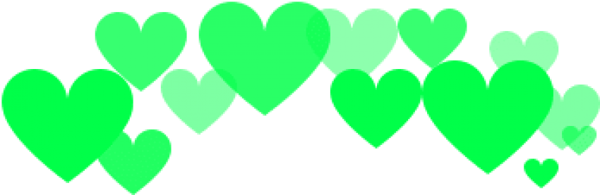 Free Png Download Green Hearts Tumblr Png Images Background - Free Png Download Green Hearts Tumblr Png Images Background (850x277)