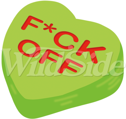 F*ck Off Green Heart Candy - F*ck Off Green Heart Candy (450x450)