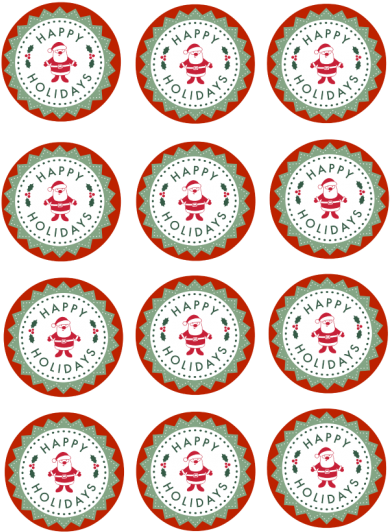 Christmas Cupcake Topper Printable - Christmas Cupcake Topper Printable (480x600)