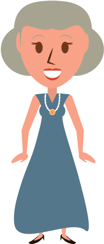 Retro Old Woman Cartoon - Retro Old Woman Cartoon (550x550)