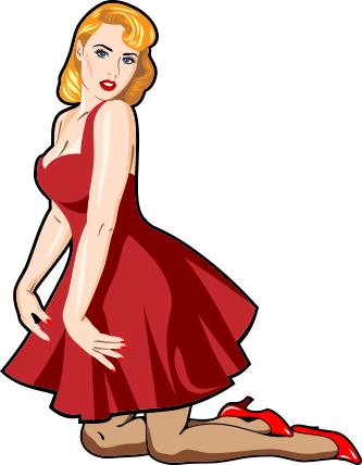 Rouge Beauty Kneeling Starlet - Rouge Beauty Kneeling Starlet (333x428)