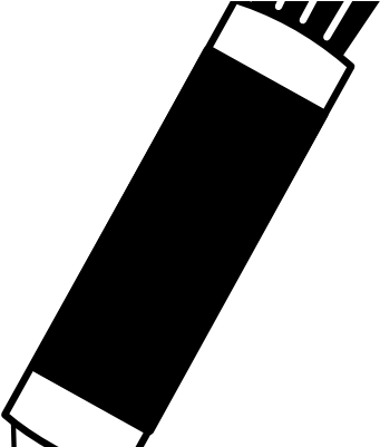 Clip Art Black Marker Clipart Within Markers Clipart - Clip Art Black Marker Clipart Within Markers Clipart (378x400)