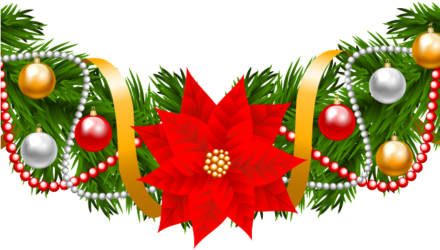 Poinsettia Clipart Banner - Poinsettia Clipart Banner (640x480)