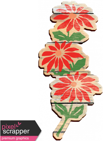 Vintage Xmas Wood Poinsettia Graphic By Marisa Lerin - Vintage Xmas Wood Poinsettia Graphic By Marisa Lerin (456x456)