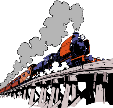 Locomotive Clipart Steampunk - Locomotive Clipart Steampunk (380x368)