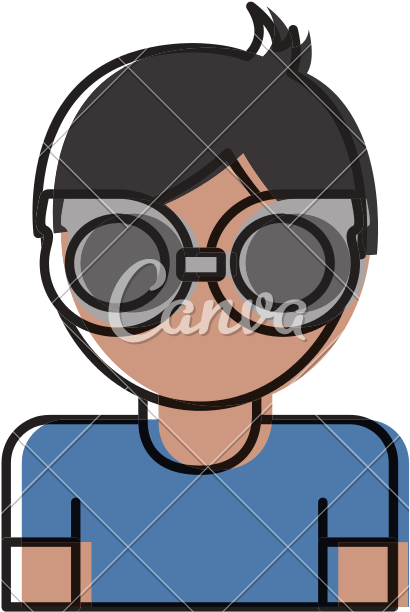 Glasses On A Boy Accessory Design - Glasses On A Boy Accessory Design (800x800)